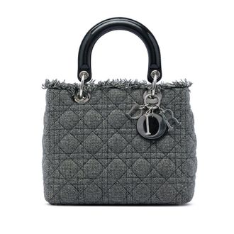 Dior Pre-owned Dior Medium Tweed Cannage Lady Ladies CPL55JBJ92114RSO
