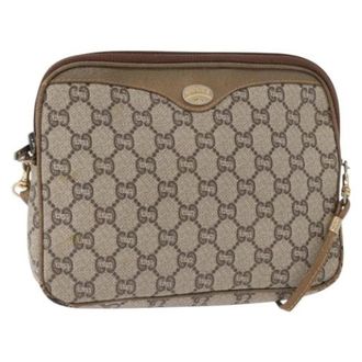 Gucci Pre-owned Cross Body Bags, female, Beige, Size: ONE SIZE Pre-owned Vintage Cross Body Bag