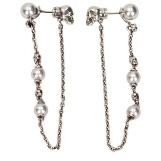 Alexander McQueen Alexander McQueen Damens Ohrringe aus silbernem Metall