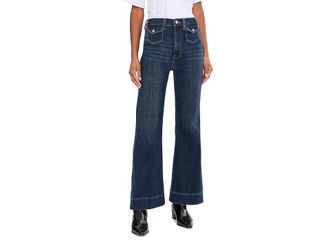 Liverpool L.A. 30 Hannah High-Rise Flare Jeans with Mini Patch Pockets Womens Jeans Moon Light : 12 30, Cotton/Denim/Elastane