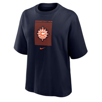 Nike Connecticut Sun Nike Womens WNBA Boxy T-Shirt in Blue | W11122WCON-NVY