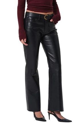 Citizens Of Humanity Genova Coated Low Rise Bootcut Jeans in Black at Nordstrom Rack, Size 26
