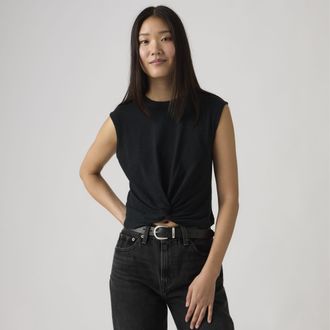 Levi's Jemma Knot Tee - Womens - XS - Black
