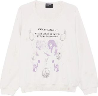 Enfants Riches Deprimes Graphic-print Distressed Cotton Sweatshirt