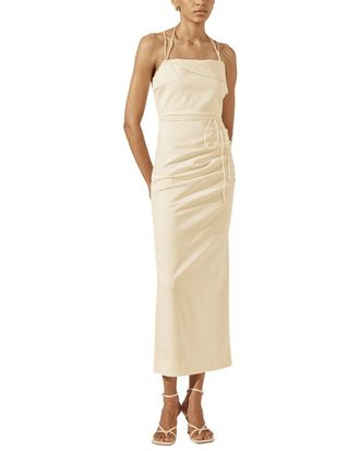 Shona Joy Lani Draped Cross Back Midi Dress
