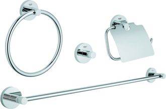 GROHE Essentials set de bain 4 en 1 chrome, 40776001, 40776001 - Grohe