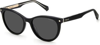 Polaroid PLD 4111/S/X 807/M9 Womens Sunglasses Black Size 53