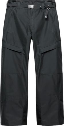 Prada Pantaloni dritti con cintura - Grigio