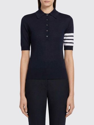 Thom Browne Polo in maglia di lana vergine 4-Bar Thom Browne