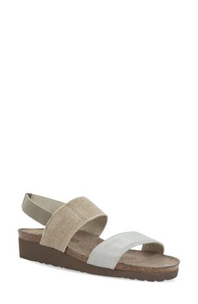 Naot Amy Slingback Sandal in Beige Lizard/Beige at Nordstrom, Size 10Us
