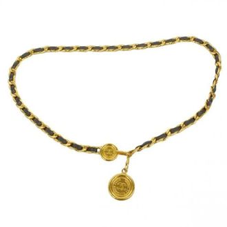 Chanel Pre-owned Chain belt - female - Chanel Vintage - Vintage Belts - Black - ONE SIZE - Pre-owned