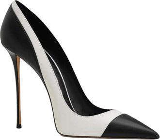 Generic Women Color Block High Heel Pumps Pointed Toe Slip On Dress Shoes Office Party Wear