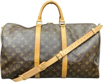 Louis Vuitton Brown Galle Monogram Monogram Boston Bag (Pre-Owned)