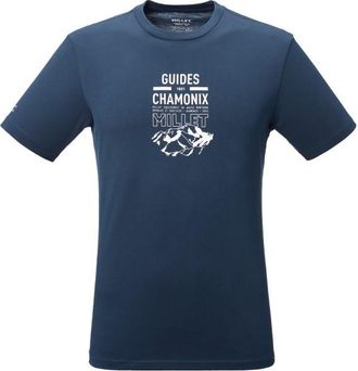 Millet Compagnie des Guides Chamonix Logo S/S T-Shirt f&uuml;r Herren | blau