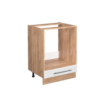 Vicco Armario Para Horno Empotrado Fame-line, Blanco Alto Brillo, 60 Cm Sin Encimera Vicco