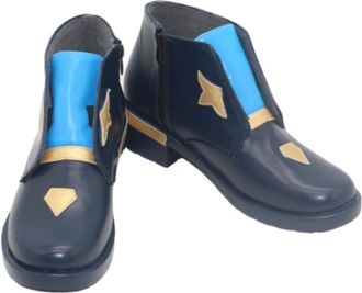 Generic Womens Anime Cosplay Boots for Ike Eveland Fancy Stage Performance Props Shoes Custom Made Halloween Christma Comic Con (Blue,11.5)