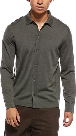 Vince Knit Wool & Cashmere-Blend Shirt