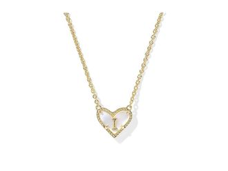 Kendra Scott Heart Letter M Short Pendant Womens Necklace Womens Necklace I, Brass