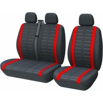 OEM Fundas Para Asientos De Coche, Ajuste Universal Para La Mayor&iacute;a De Camiones, Furgonetas Y Autobuses, Asientos Delanteros 1 + 2 (3 Asientos), Fundas Un