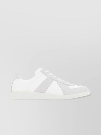 Maison Margiela leather and suede low-top sneakers