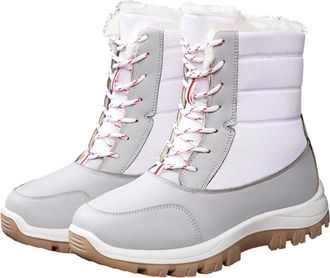 Generic Winter Snow Boots Womens Fur Lined Shoes Anti-Slip Warm Walking Ankle Boots Wear-Resistant Outdoor Comfortable Lightweight Waterproof Ladies Thermal W