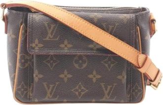 Louis Vuitton Pre-owned Cross Body Bags, female, Brown, Size: ONE SIZE Pre-owned Canvas Cross Body Bag