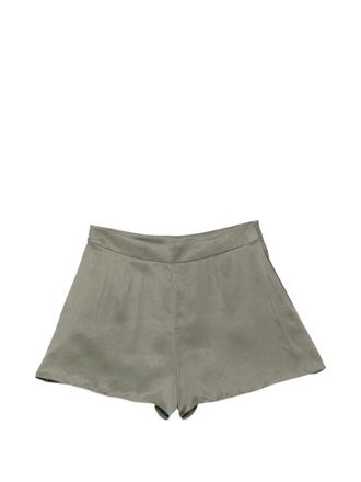 Emporio Armani High-Waisted Shorts - Sage Green