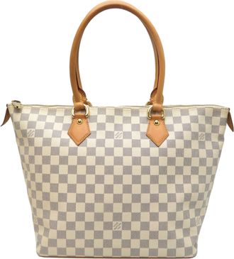 Louis Vuitton White Damier Azur Tote Bag (Pre-Owned)