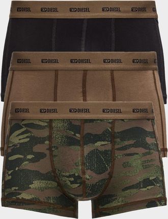 Diesel Men & apos;s Damien Logo Waistband 3-Pack Boxer Briefs