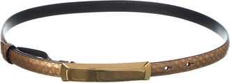 Tom Ford 15Mm Snake-Embossed Leather Belt