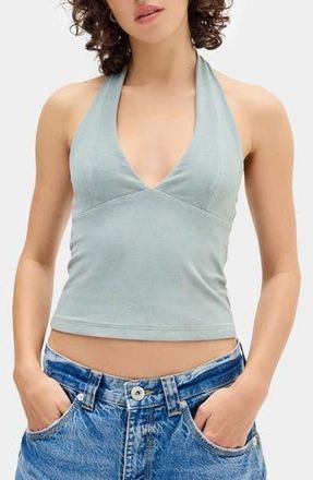 BDG Jersey Halter Top in Sage at Nordstrom Rack, Size Medium