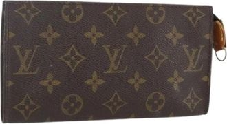 Louis Vuitton Pre-owned Clutches, female, Brown, Size: ONE SIZE Pre-owned Canvas Clutch