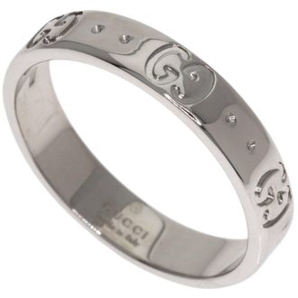 Gucci White Gold White Gold (18K) Band Ring (Pre-Owned)