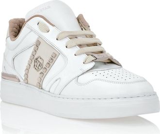 Philipp Plein Low-Top Sneakers Unisex in Whitebeige at Nordstrom, Size 42