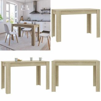 vidaXL Tavolo da Pranzo Rovere Sonoma 120x60x76cm in Legno Multistrato - Tavolo in legno multistrato - Tavolo da pranzo in legno