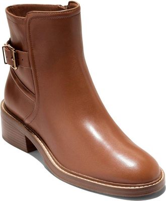 Cole Haan Silvana Buckle Leather Bootie