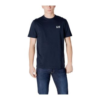Emporio Armani Emporio Armani Ea7, Heren, Tops, Blauw, Maat: XL Katoen