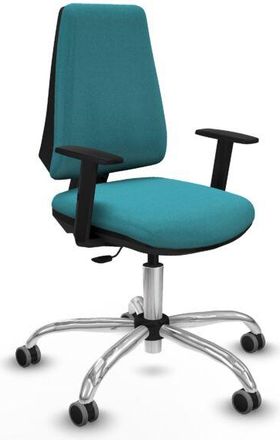 Piqueras y Crespo Piqueras Y Crespo - Elche Cp Bali Turquesa Brazos 1d Base Cromada Ruedas Engomadas 65mm