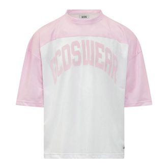 GCDS Training T-Shirts, male, Multicolor, Size: XS Sunset SS T-Shirt