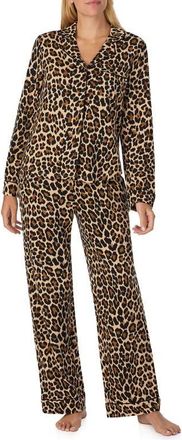 Kate Spade New York print pajamas in Brown Animal Print at Nordstrom, Size X-Large