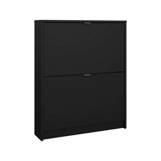 Dmora Dmora - Zapatero Turchese, Zapatero, Armario De Entrada Multiusos, Zapatero, 70x17 H85 Cm, Negro