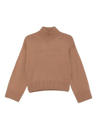 Fabiana Filippi Wollen trui met hoge hals - Bruin
