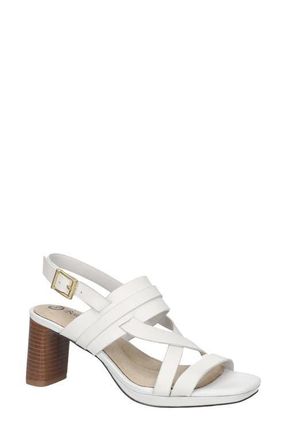 Bella Vita Desoto Slingback Sandal in White Leather at Nordstrom, Size 9.5