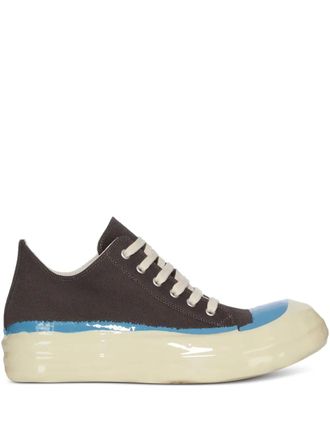 Rick Owens lace-up sneakers - men - Cotton/Polyurethane/Organic Cotton/Viscose - 43.5 - Black