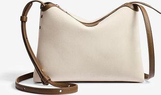 Khaite Umh&auml;ngetasche aus Canvas und Leder Lina