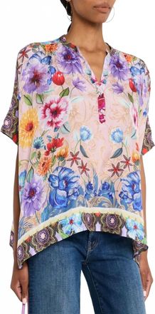 Johnny Was Louella Blouse In Deco Scarf