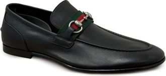 Gucci Schoenen, Heren, Zwart, 42 1/2 EU, Leer, Como Loafer