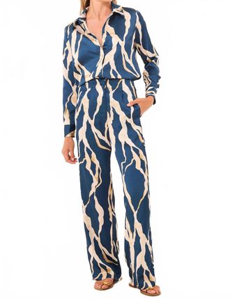 Misa Rita High-Rise Pant In Navy