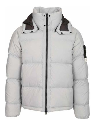 Stone Island Down Jacket In 66 Ripstop Nylon Cordura
