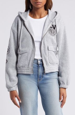 WEAR by Erin Andrews Womens WEAR by Erin Andrews Heather Gray Las Vegas Raiders Full-Zip Hoodie at Nordstrom, Size Xx-Large
